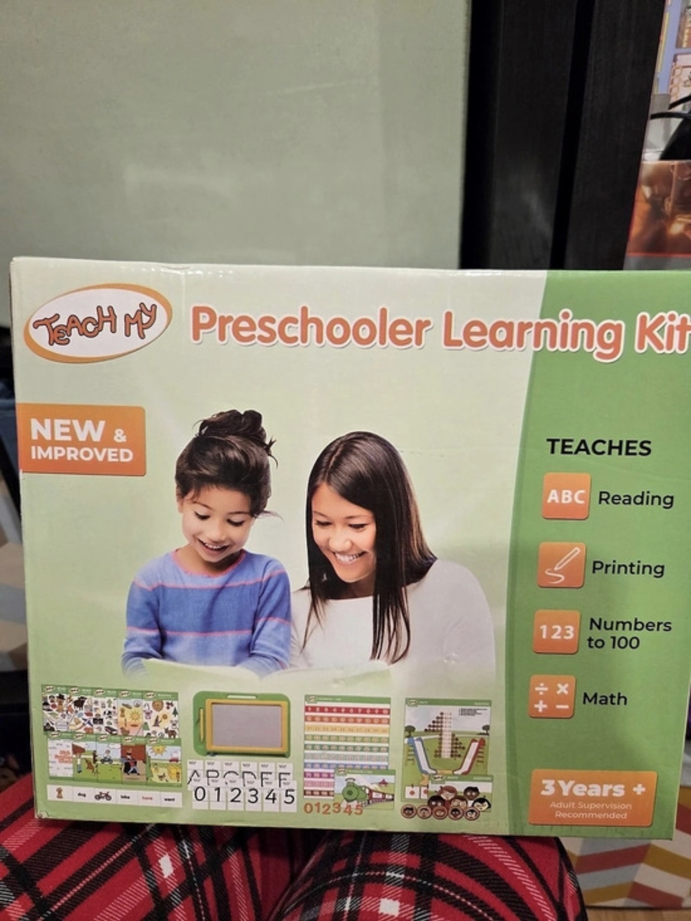 Teach My Preschooler Learning Kit Green & Orange